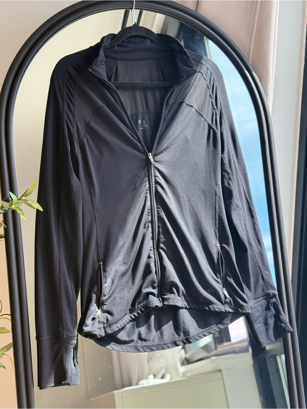 GAP Black Women's Zip-Front Utility Jacket